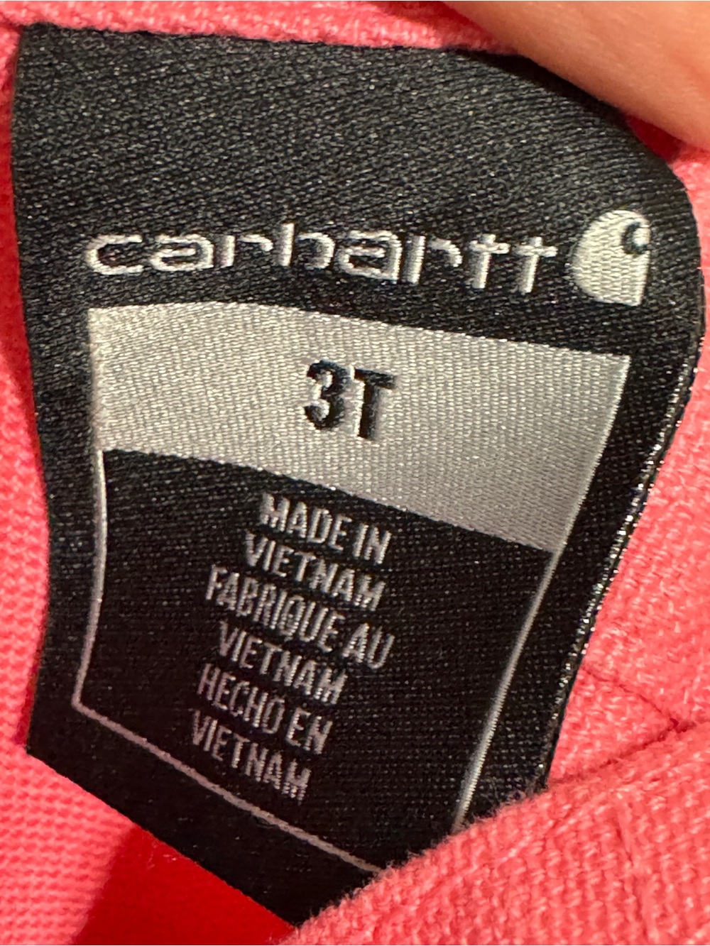 Carhartt Pink 100% Cotton Kids' Pink Overalls - Picture 4 of 4